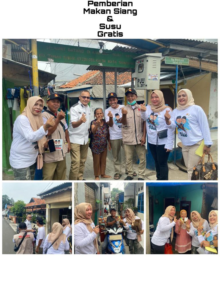 Hari Pertama Kampanye, Muhammad Nizar Door To Door Bagi Makan Siang dan Susu