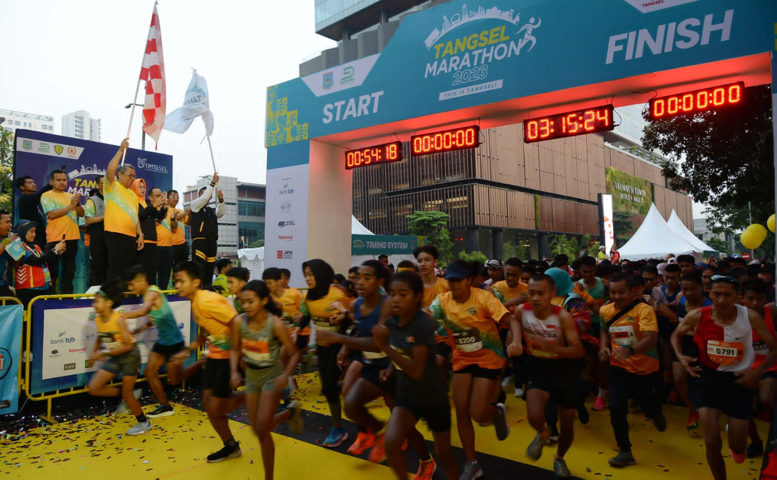 Peringati HAORNAS dan HUT Tangsel, bank bjb Dukung Sport Tourism Tangsel Marathon 2023