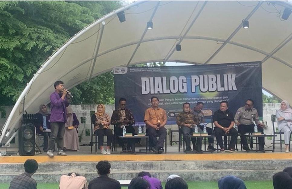 Mahasiswa Piksi Input Serang Gelar Dialog Publik, Soroti Pengawasan Jam Operasional Truk Tambang
