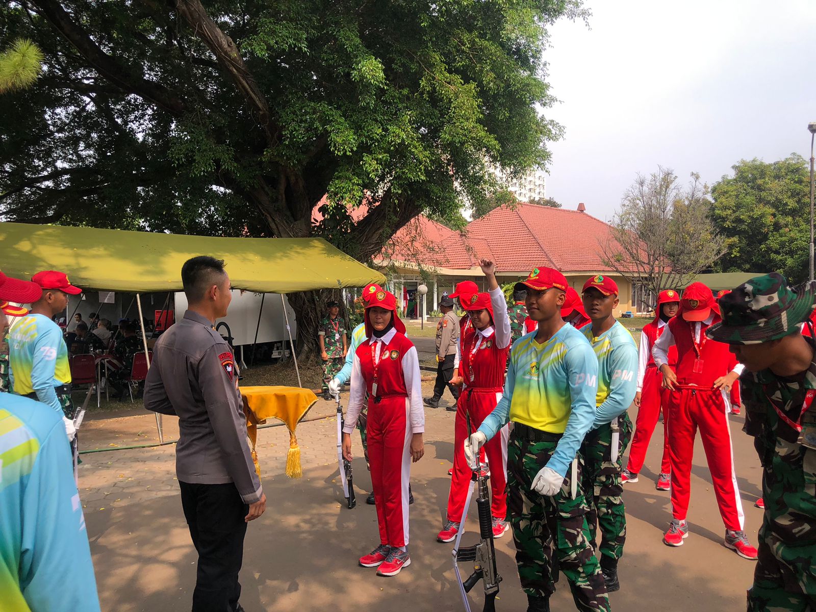 Penuh Semangat dan Ceria, 76 Calon Paskibraka Tingkat Pusat Mulai Jalani Latihan di Cibubur