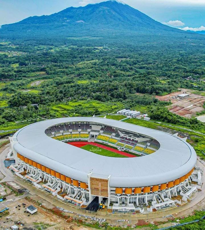 Bangunan Banten Internasional Stadium Memiliki Ornamen Khusus Sebagai Ciri Khas Banten