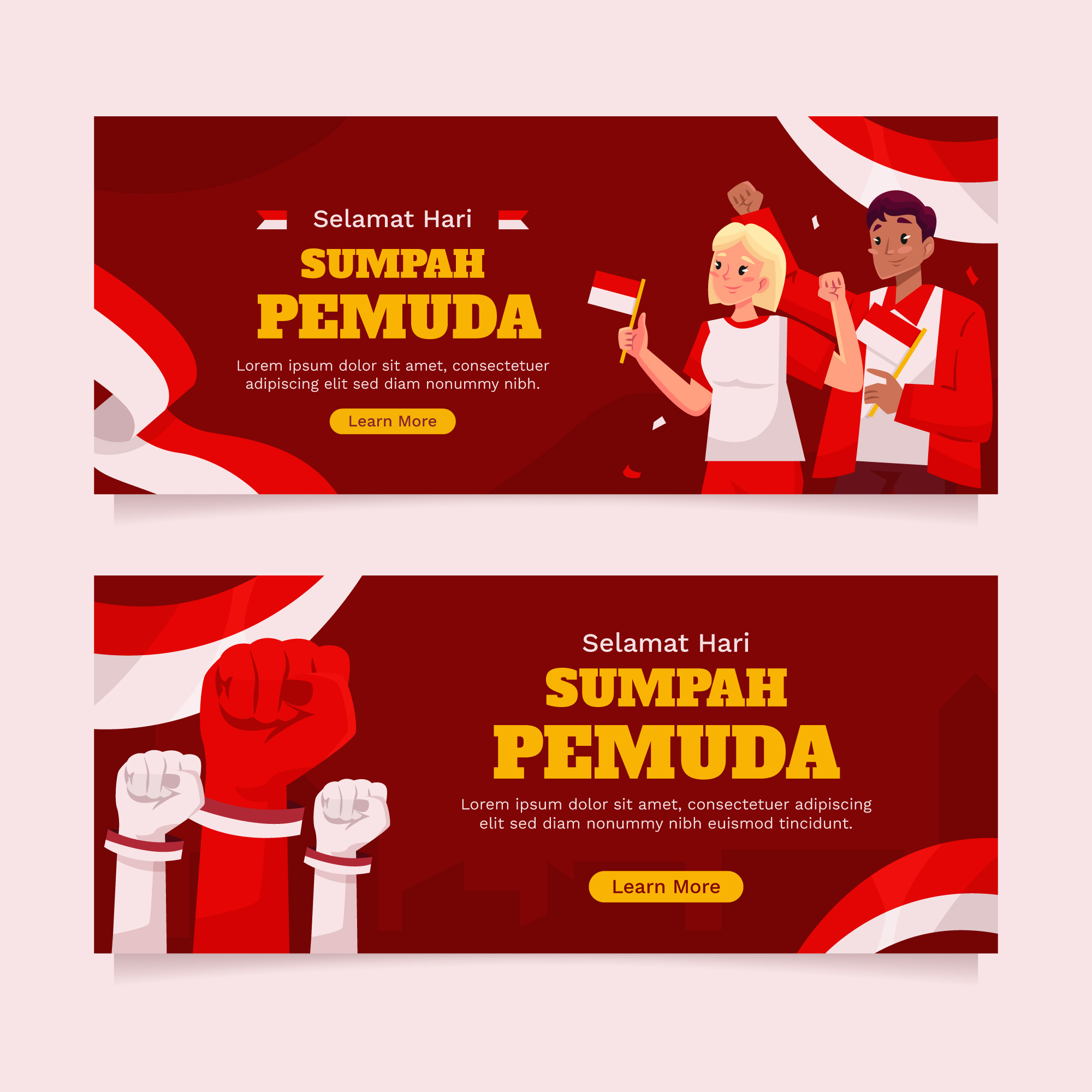 Download Spanduk Sumpah Pemuda, Berikut Panduan Desainnya