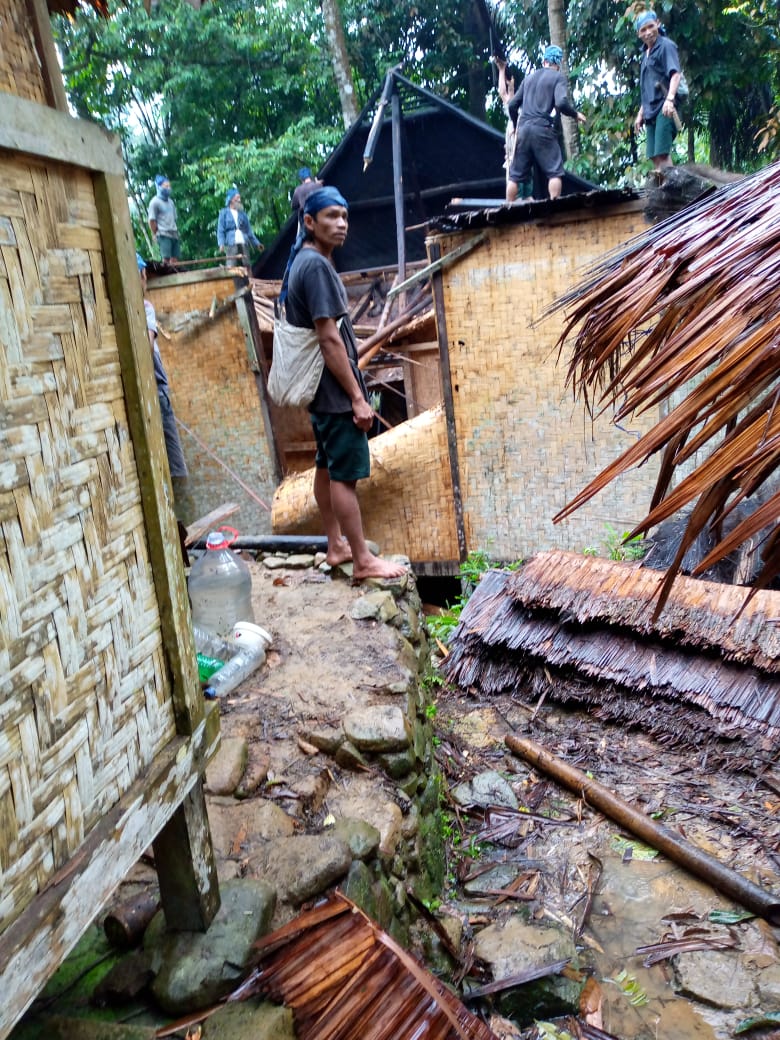 Diterjang Angin Kencang, 15 Rumah Warga Baduy Rusak