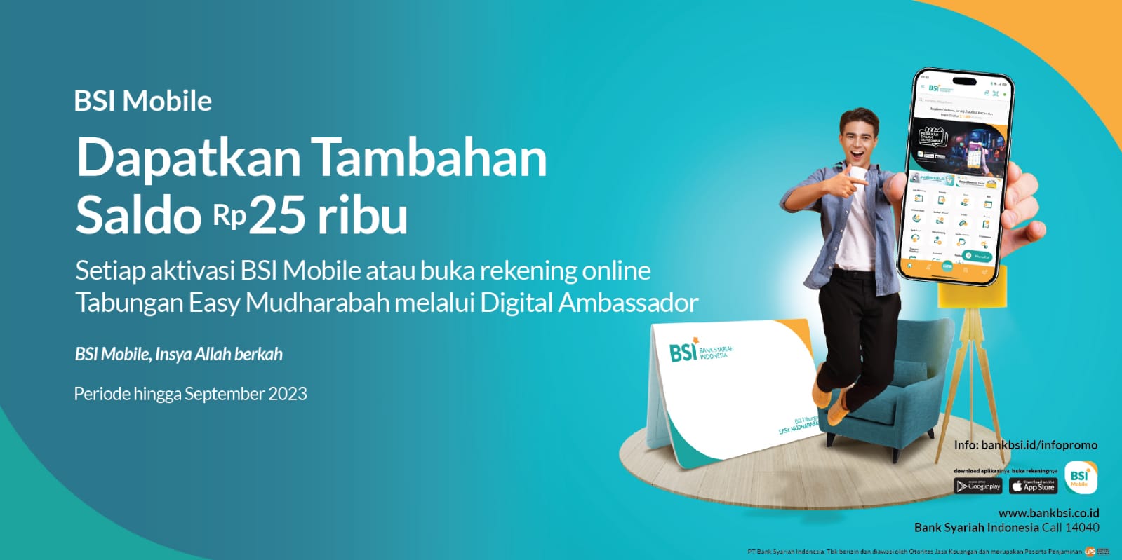 Sekali Aktivasi BSI Mobile, Dapat Tambahan Saldo Rp25 Ribu