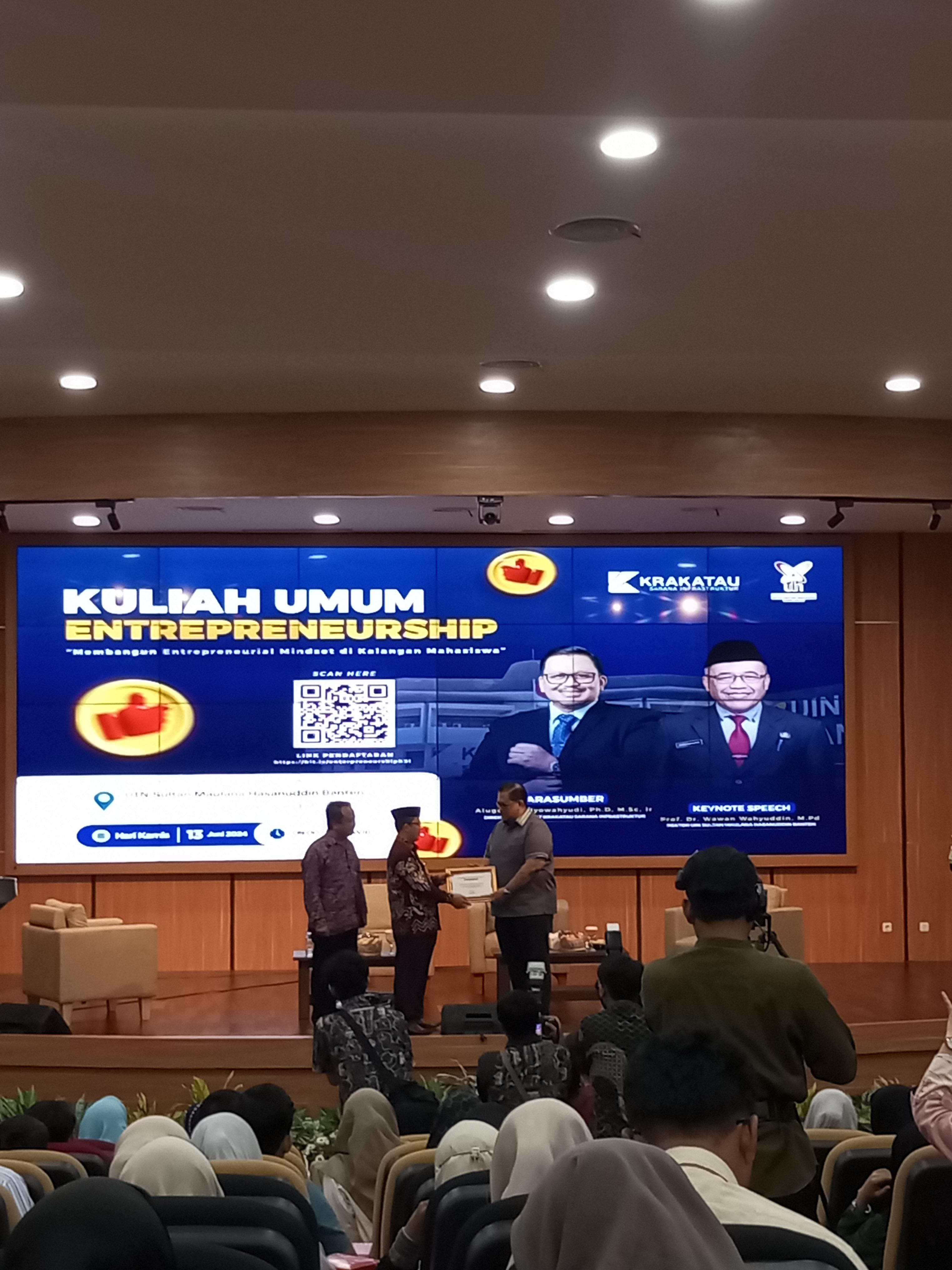 Membangun Entrepreneurial Mindset di Kalangan Mahasiswa, PT KSI Gelar Kuliah Umum di UIN Banten