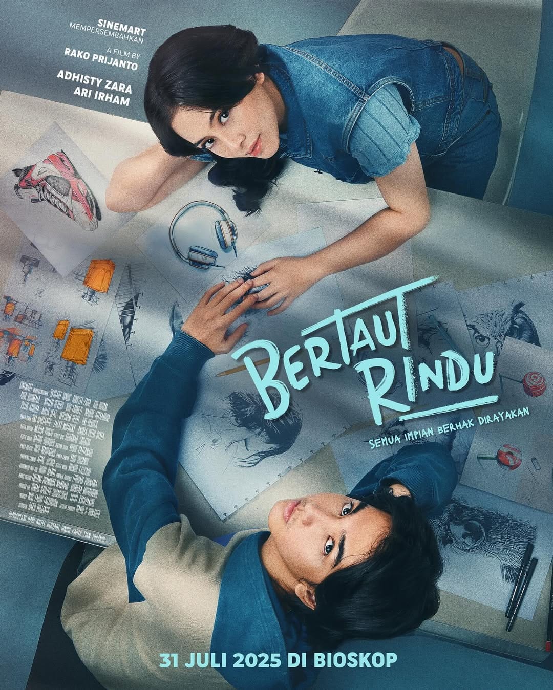 Bertaut Rindu, Film Terbaru Ari Irham dan Adhisty Zara Akan Tayang Juli di Bioskop 