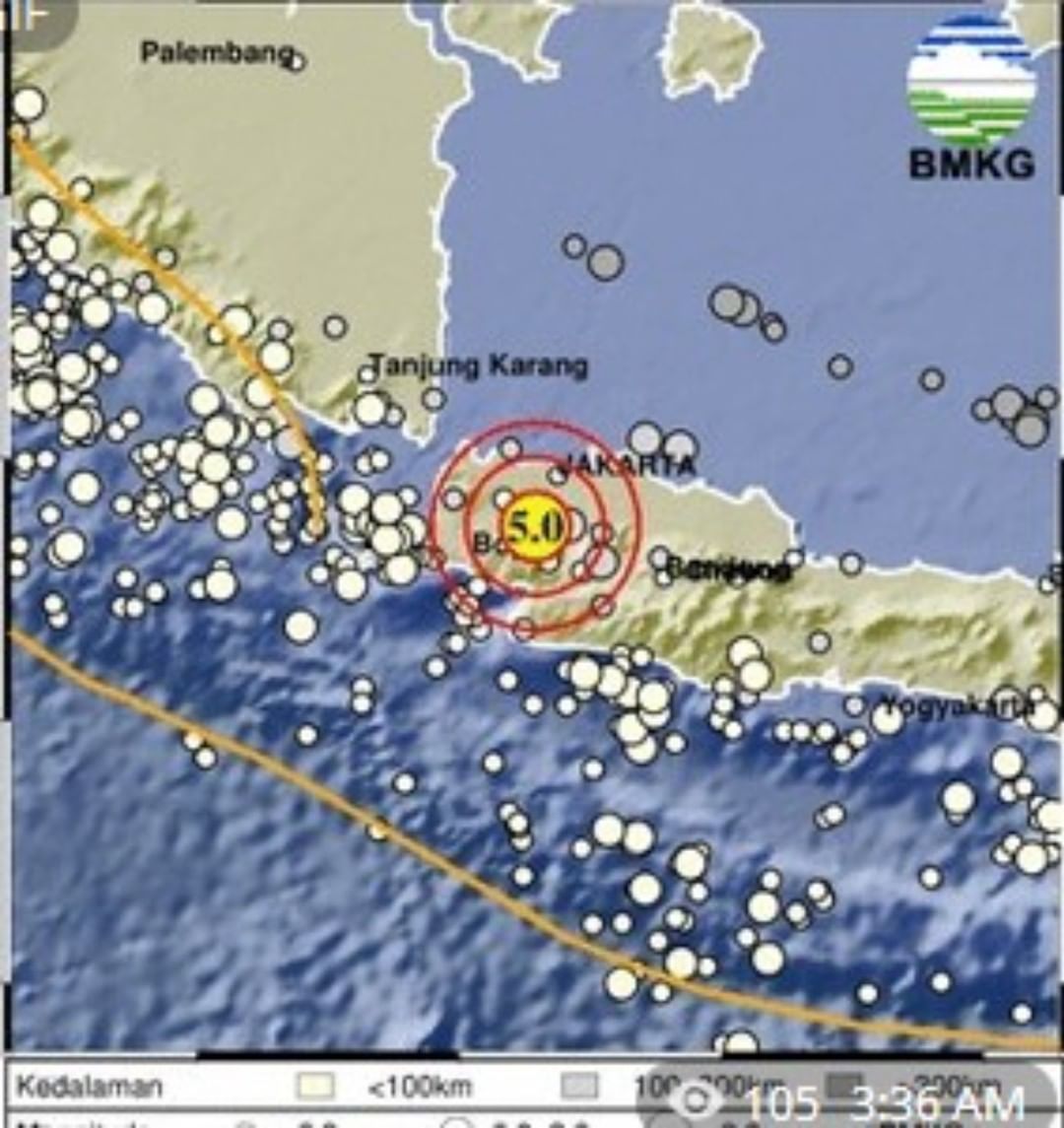 Lempeng Indo-Australia Tabrak Lempeng Eurasia, Gempa Bumi Magnitudo 5,0 Mengguncang Bogor 