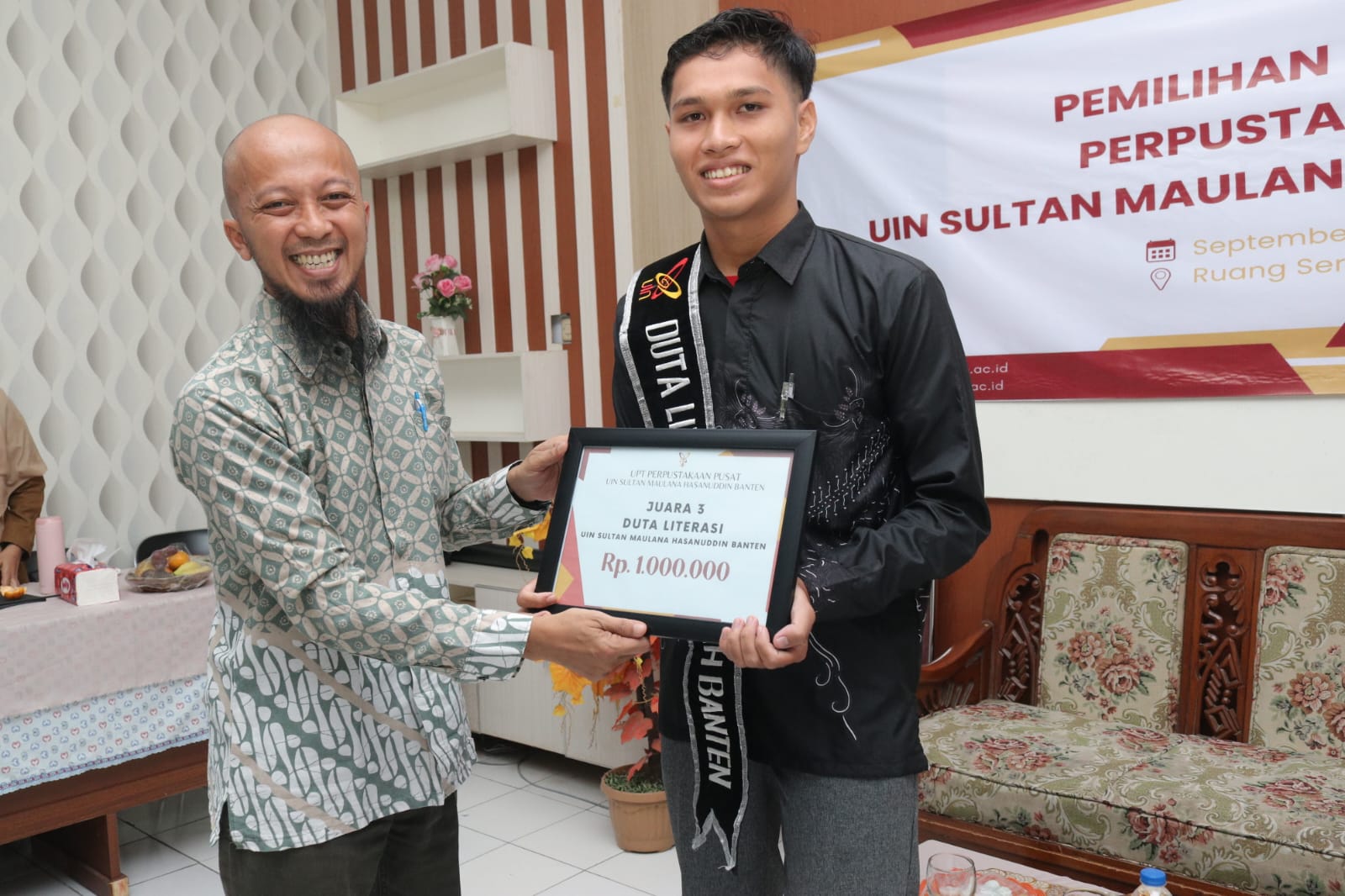 ‎Bawa Semangat Literasi dan Dakwah, Saripul Jadi Duta Literasi UIN SMH Banten 2025  ‎