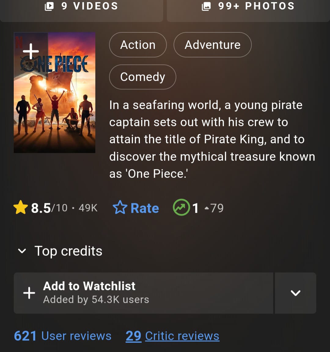 Sambutan Hangat Penggemar bikin One Piece Live Action Diganjar Rating 8,5 oleh IMDb