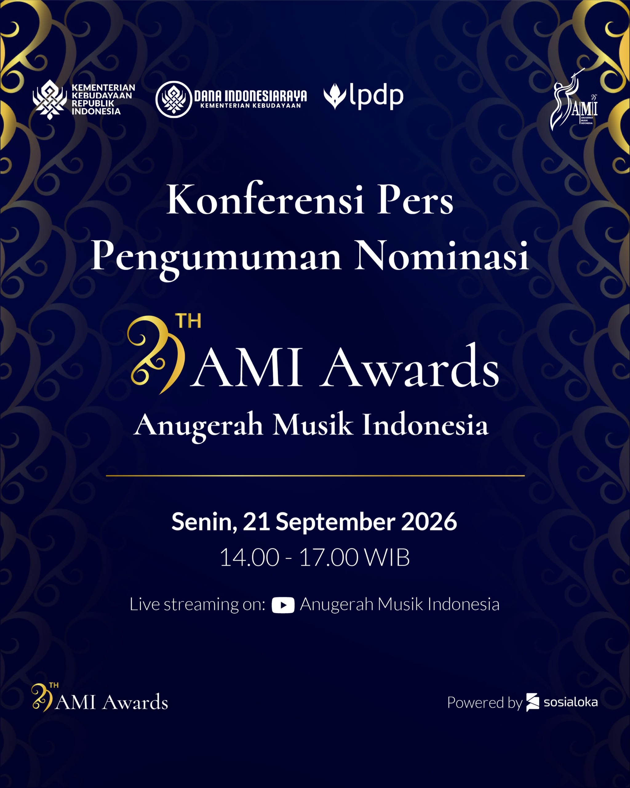 AMI Awards 2026 Umumkan 67 Kategori, Ada Hipdut hingga Musik Etno