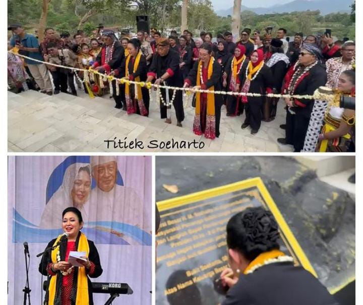 Hari Bersejarah, Titiek Soeharto Resmikan Patung Jenderal Besar HM Soeharto