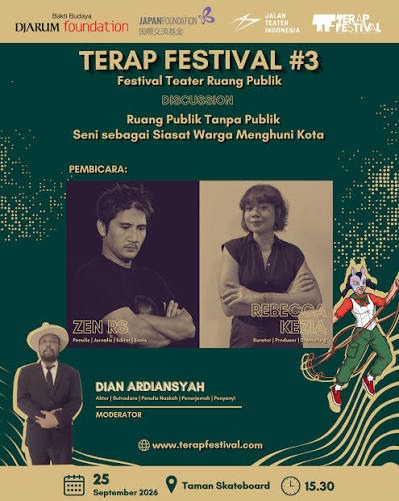 TERAP Festival #3 Digelar, Hadirkan Teater di Ruang Publik