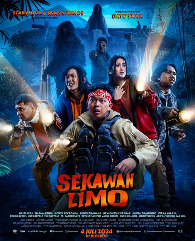 Film Horor Komedi Bayu Skak, Sekawan Limo, Kisah Pendaki Gunung yang Salah Satunya Bukan Manusia