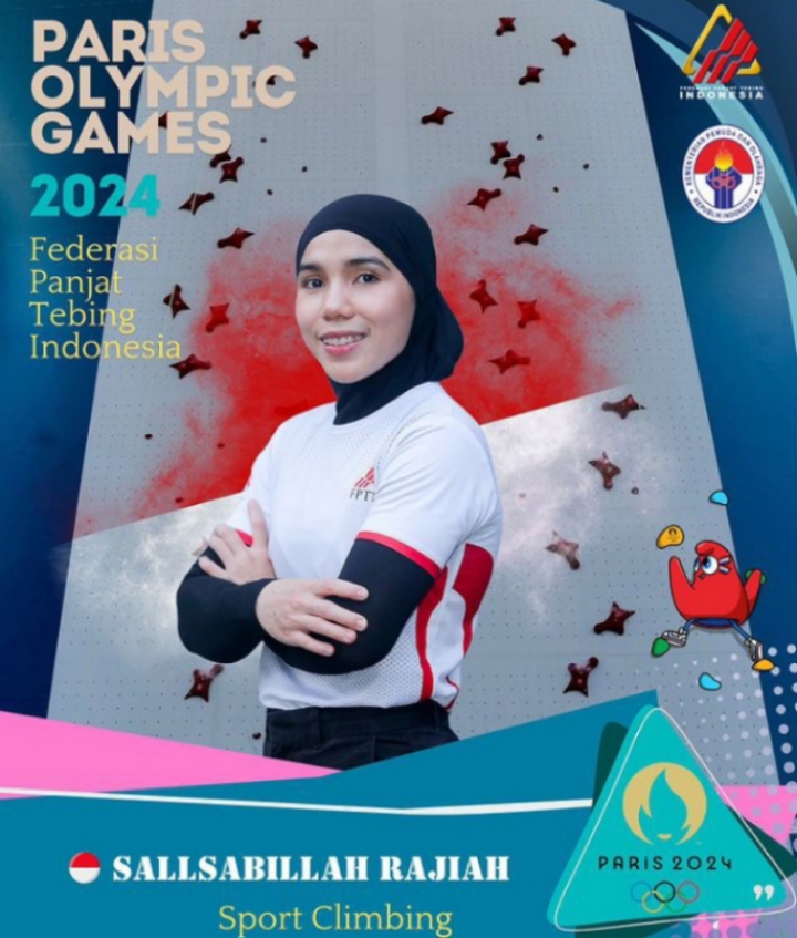 Jadwal Rajiah Salsabilla Atlet Panjat Tebing Asal Tangerang, Jadi Harapan Bawa Medali Emas di Olimpiade 2024