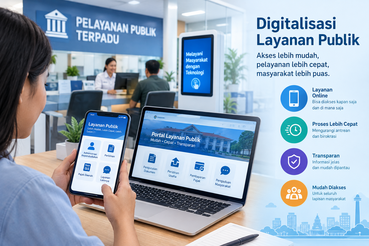 Digitalisasi Layanan Publik Diperluas, Pemerataan Akses Internet Jadi Tantangan