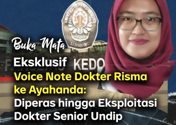 Isi Voice Note Diduga Milik dr Aulia Risma Viral, Warganet: Mana Kemarin Petinggi FK UNDIP yang Mengelak