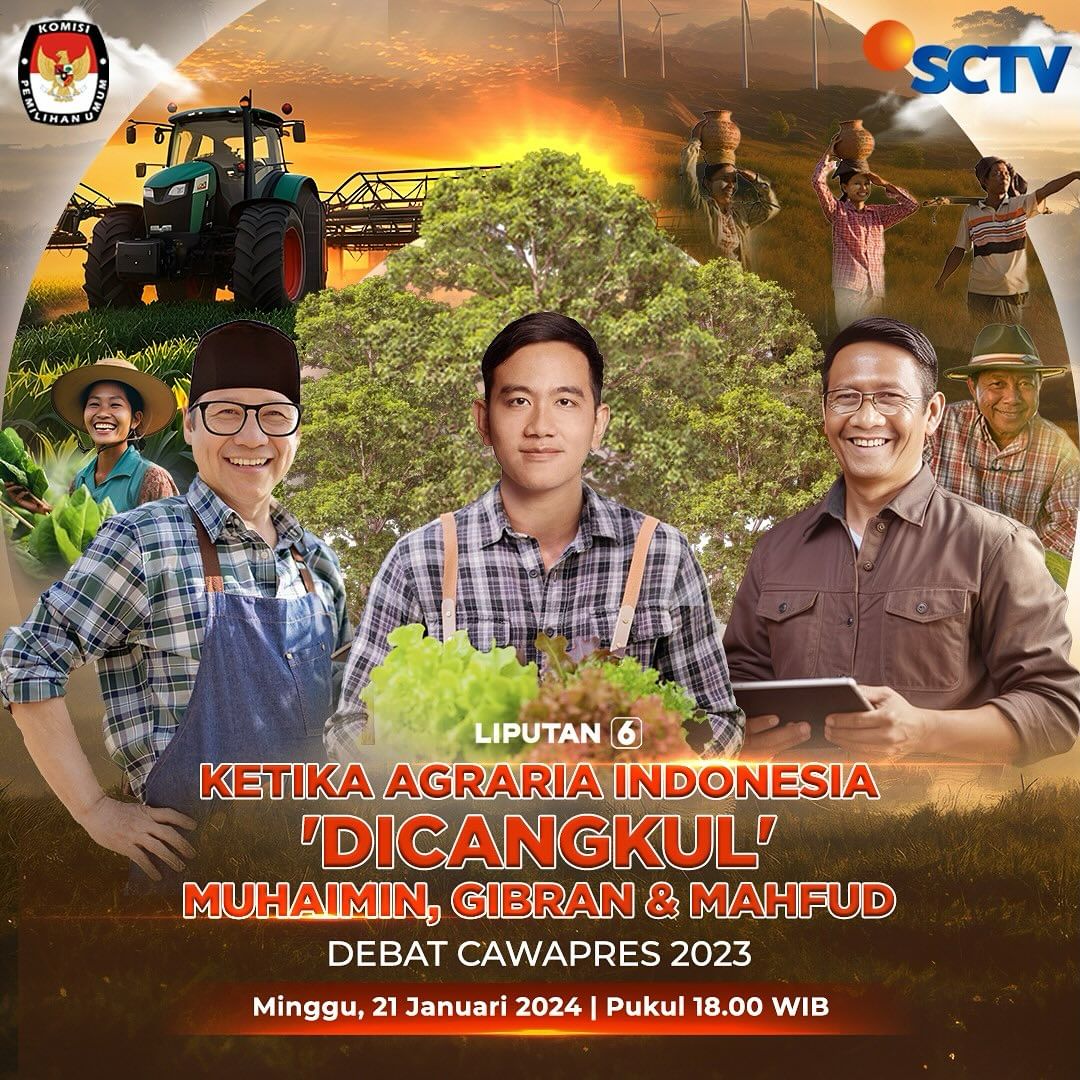 Jadwal Debat Cawapres 2024, Adu Gagasan Ekonomi, Agraria dan Pajak Karbon Hingga Masyarakat Adat