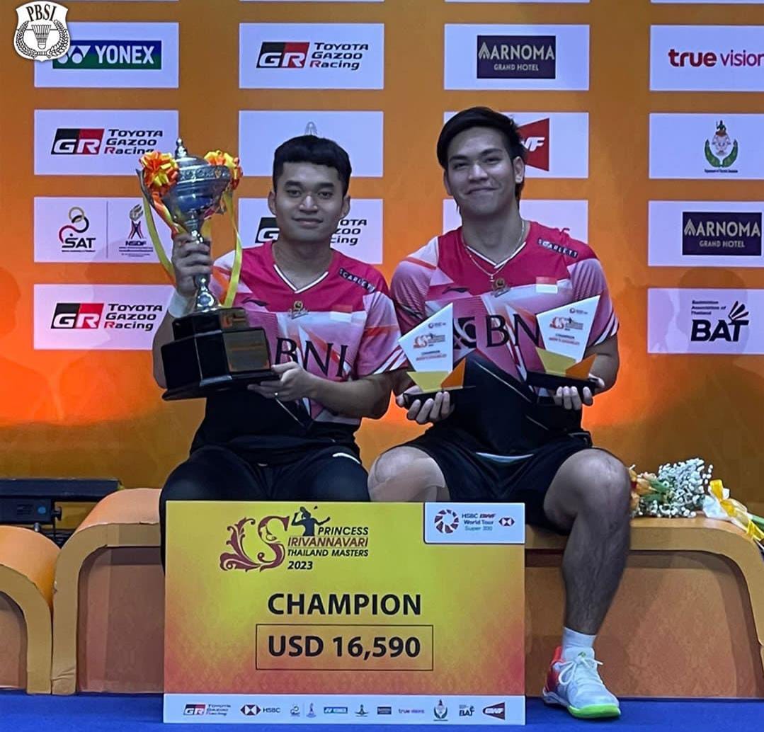 Leo dan Daniel Kembali Raih Podium Tertinggi Thailand Master 2023