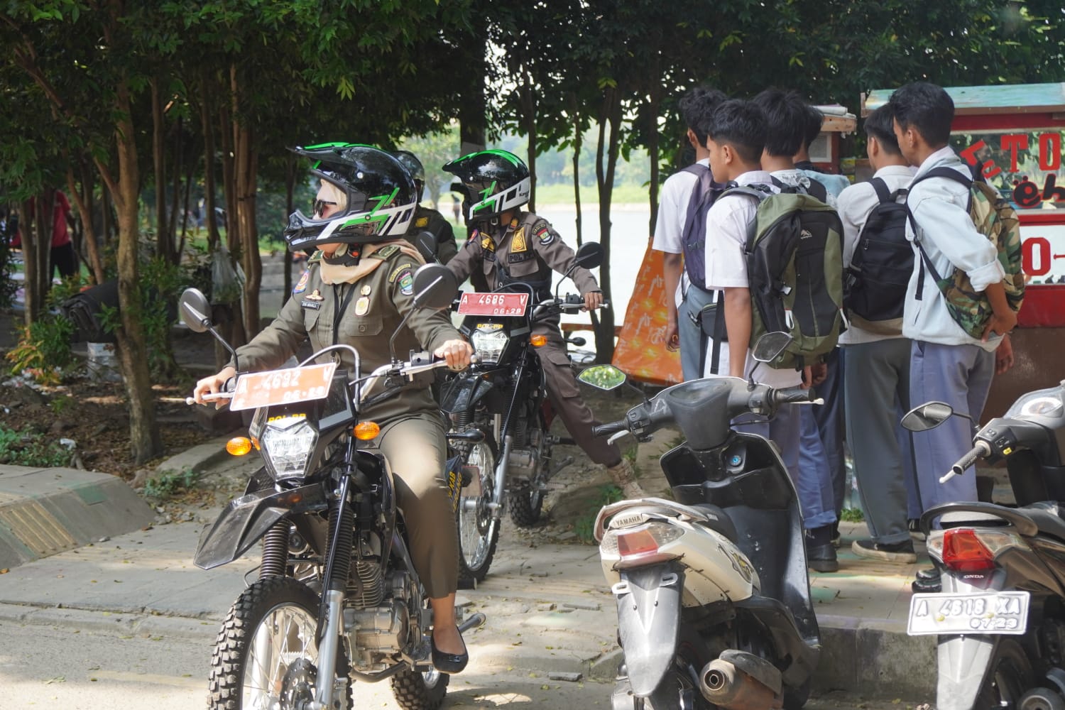 Puluhan Pelajar Terjaring Razia di Puspemkab Tangerang