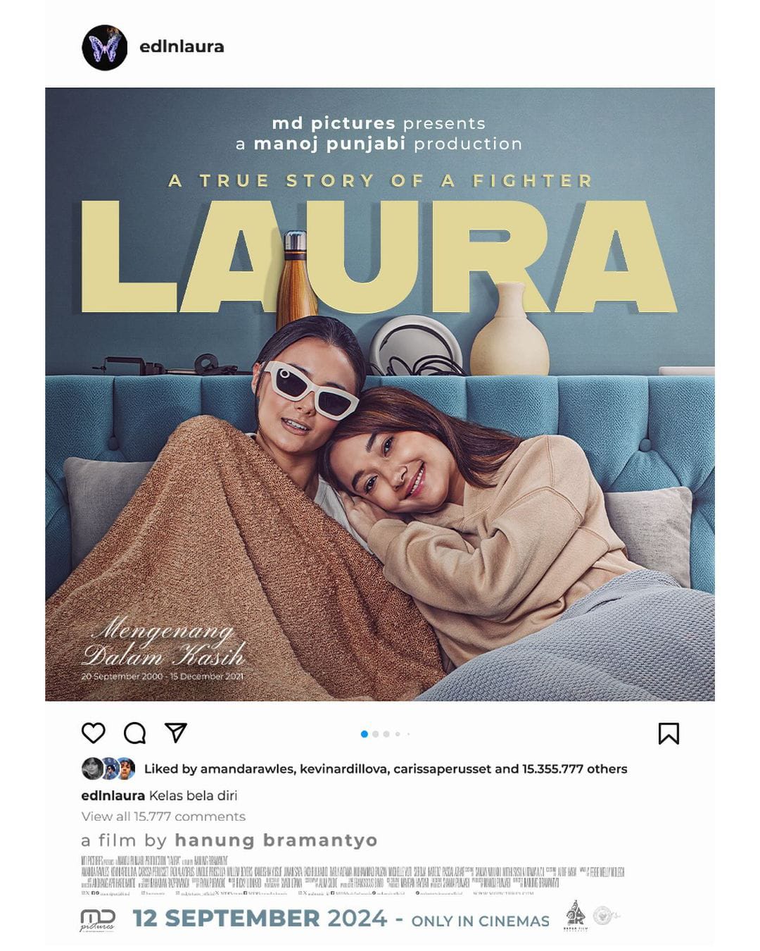 Telah Rilis Poster dan Trailer Film 'Laura' Pastikan Tayang Tanggal 12 September