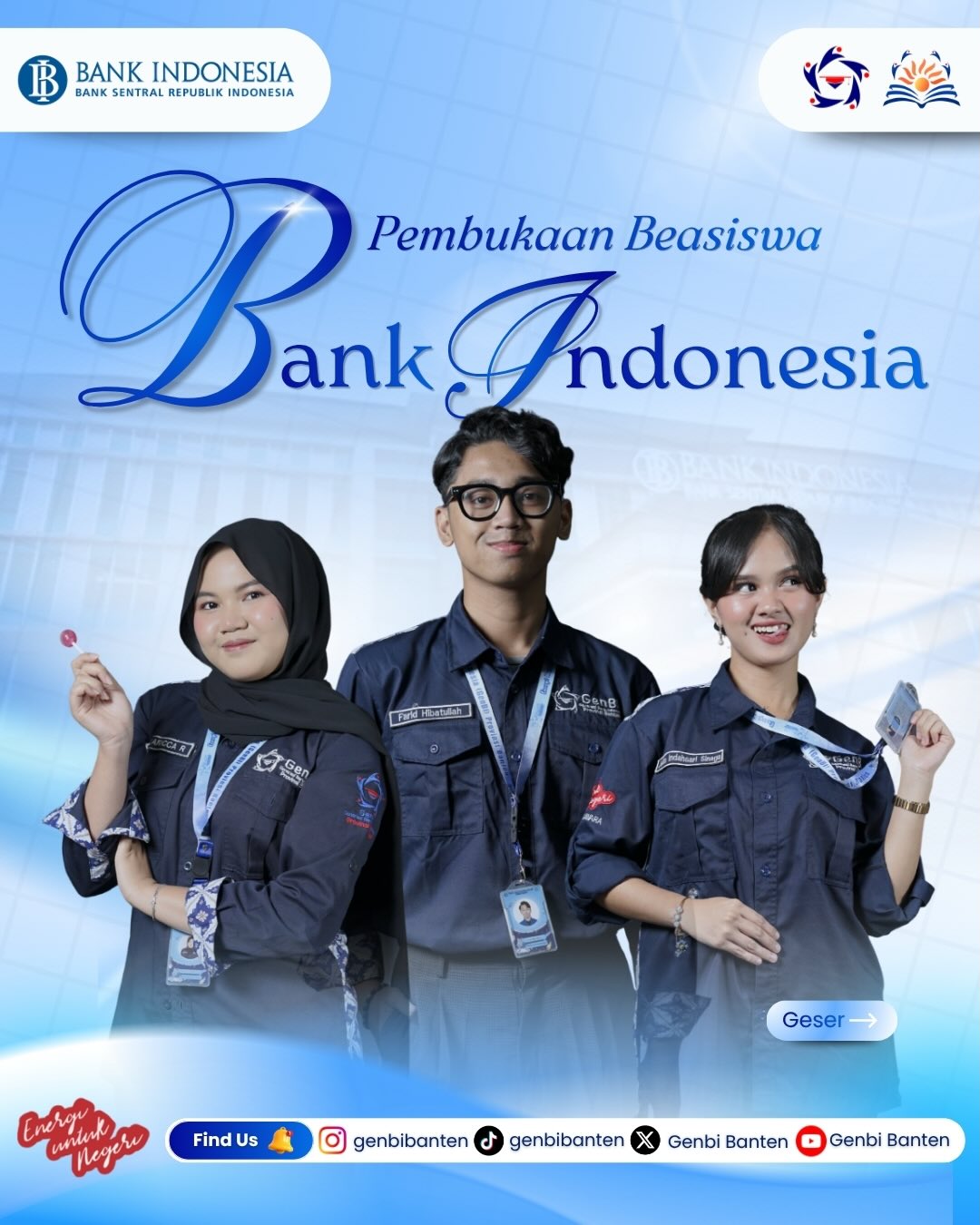 Jangan Sampai Terlewatkan, Bank Indonesia Open Beasiswa 2026
