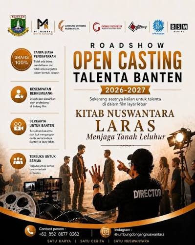 Talenta Muda Banten Berpeluang Tembus Layar Lebar, Open Casting Film Dibuka