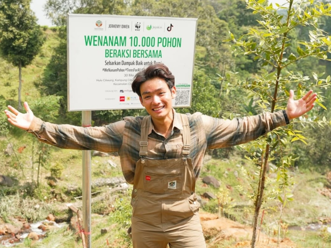 WeNanamPohon, Aksi Jerhemy Owen tanam 10 Ribu Pohon
