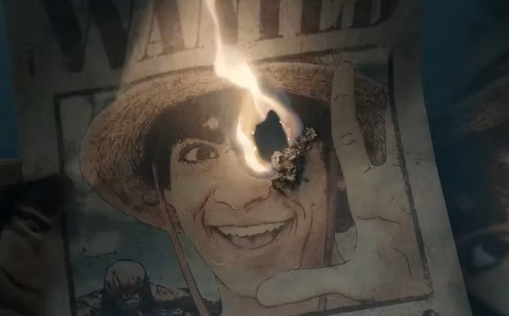 One Piece Live Action: Siapa yang Membakar Poster Buronan Luffy, Crocodile atau Smoker?