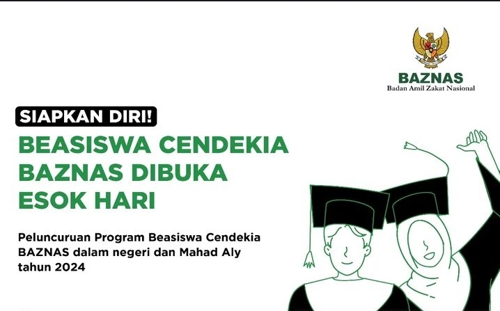 Resmi Dibuka Juli 2024, Ini Syarat dan Jadwal Beasiswa Cendekia BAZNAS