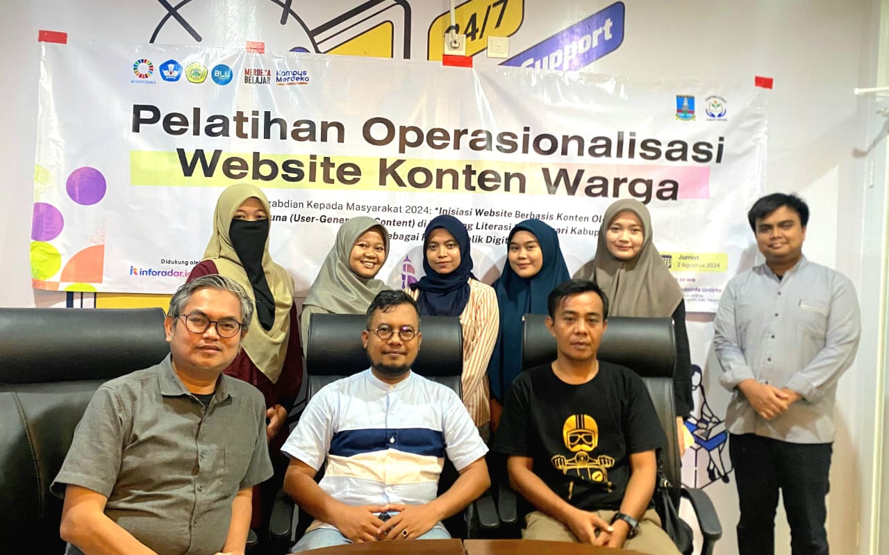 Kolaborasi dengan PKM Untirta, Warga Desa Sindangsari Siap Jadi Redaksi Web Konten Warga