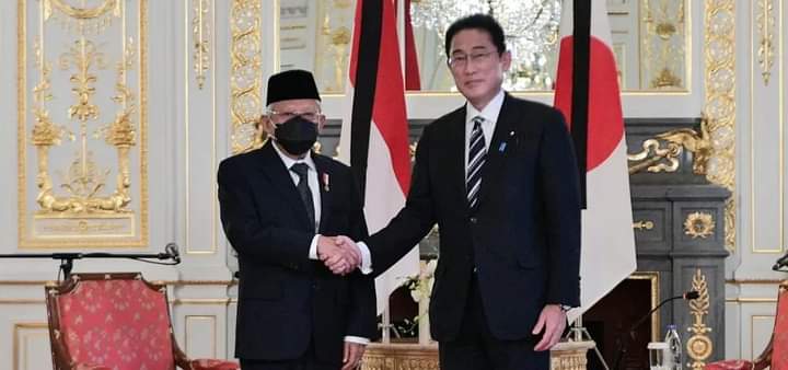 Usai Hadiri Pemakaman Shinzo Abe, Wapres Ma'ruf Amin Bertemu PM Jepang, Ini yang Dibahas 