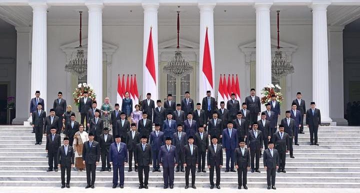 48 Menteri Kabinet Merah Putih resmi Dilantik Presiden Prabowo Subianto