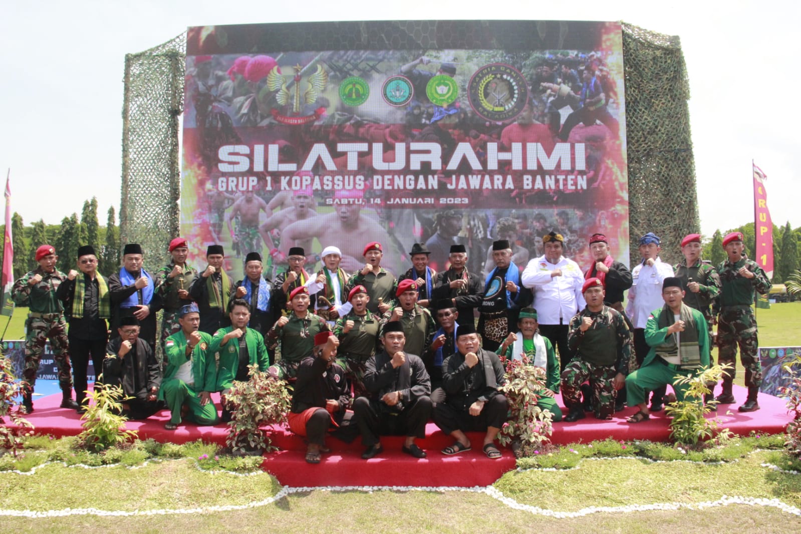 Para Jawara Banten Silaturahmi ke Markas Group 1 Kopassus, Ini Maksud dan Tujuannya 