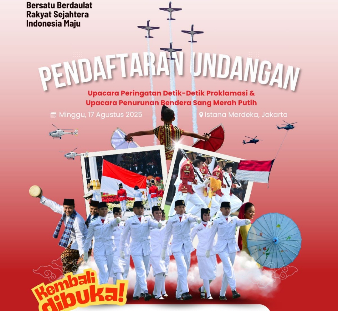 Istana Tambah 2.000 Tiket untuk Upacara HUT RI ke-80, Simak Syarat dan Cara Pendaftarannya