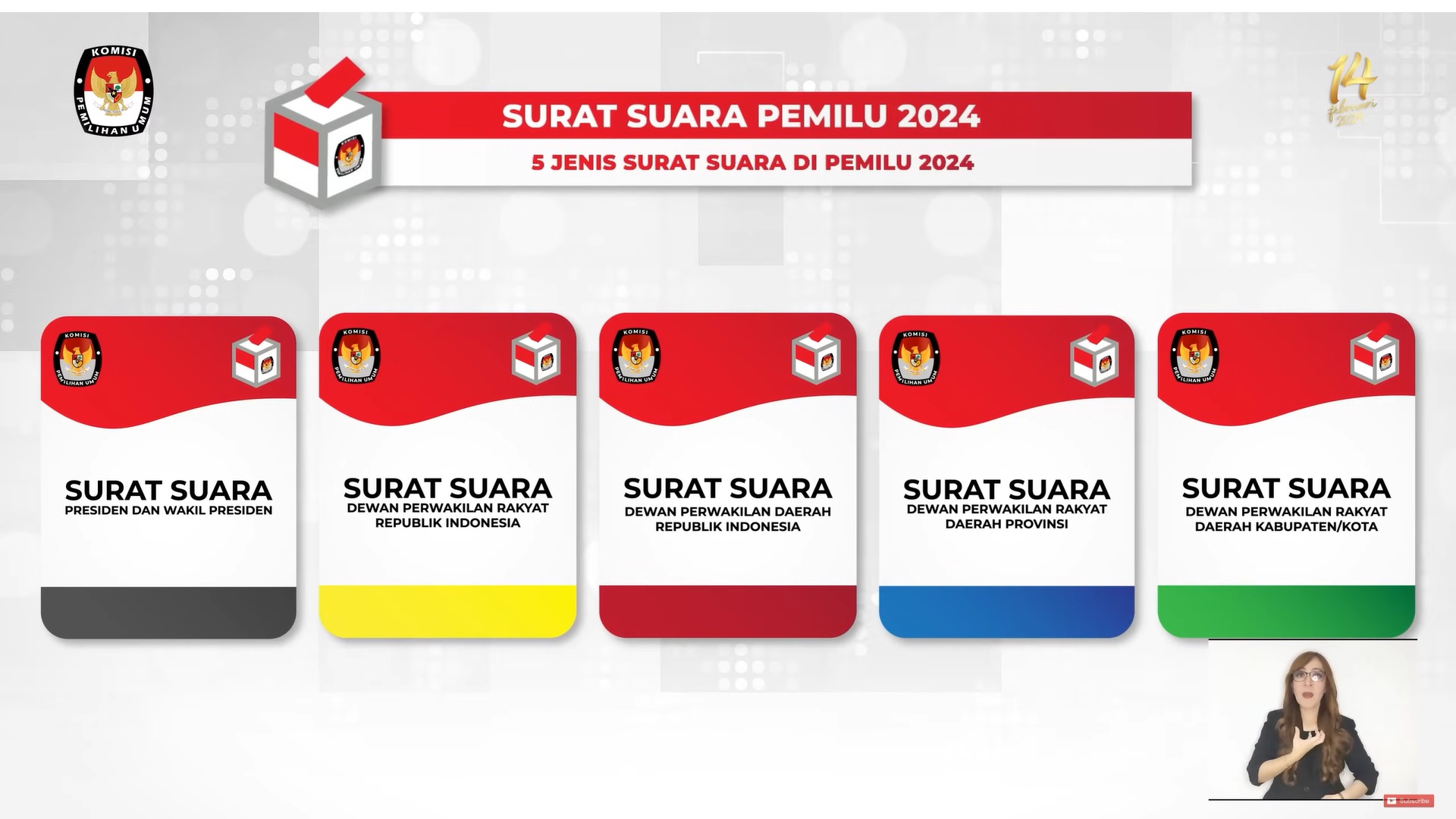 Biar Gak Bingung, Kenali 5 Jenis Warna Surat Suara Untuk Pemilu 2024