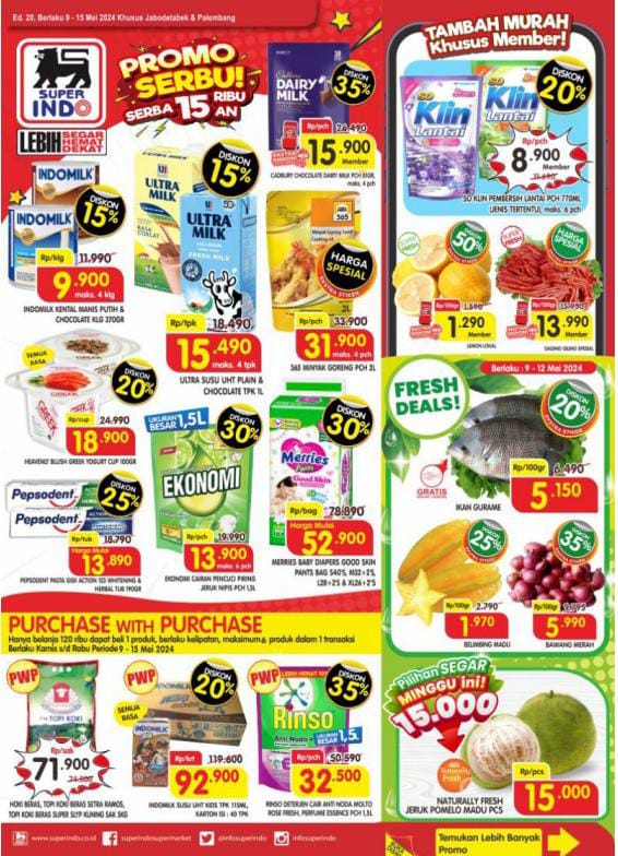 Katalog Promo JSM Superindo Priode 9-15 Mei 2024, Belanja Hemat Hanya di Superindo