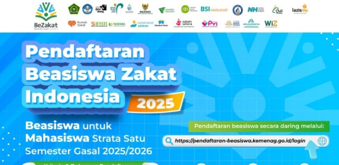 Daftar 153 Mahasiswa Penerima Beasiswa Zakat 2025 Resmi Diumumkan Kemenag