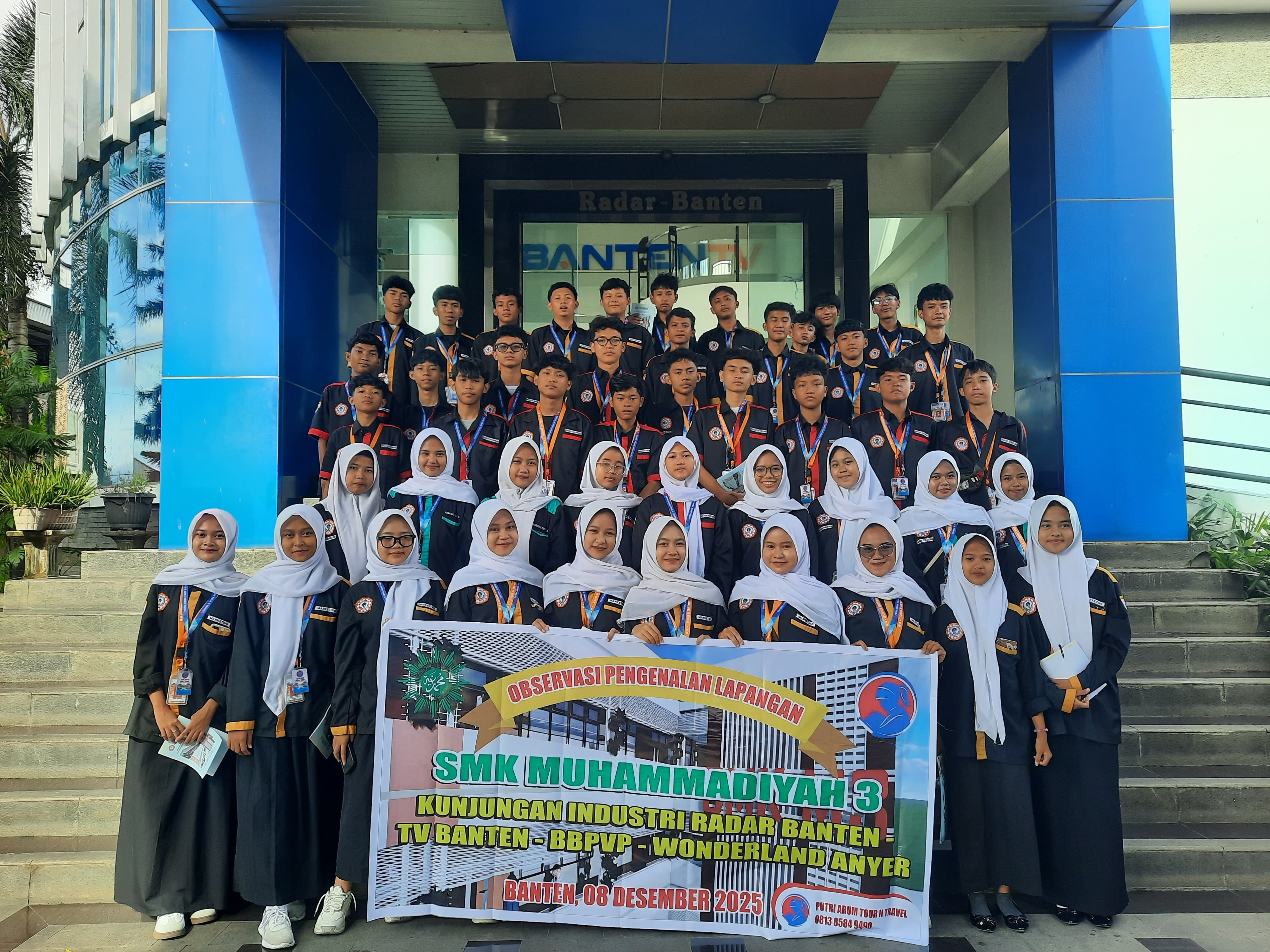 SMK Muhammadiyah 3 Tangsel Kunjungi Radar Banten, Bekali Diri Hadapi Dunia Kerja