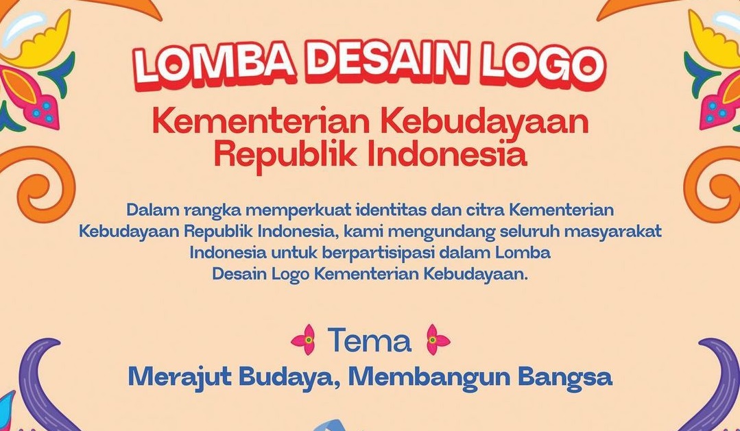 Lomba Desain Logo Kementerian Kebudayaan, Hadiah 200 Jutaan, Wow!