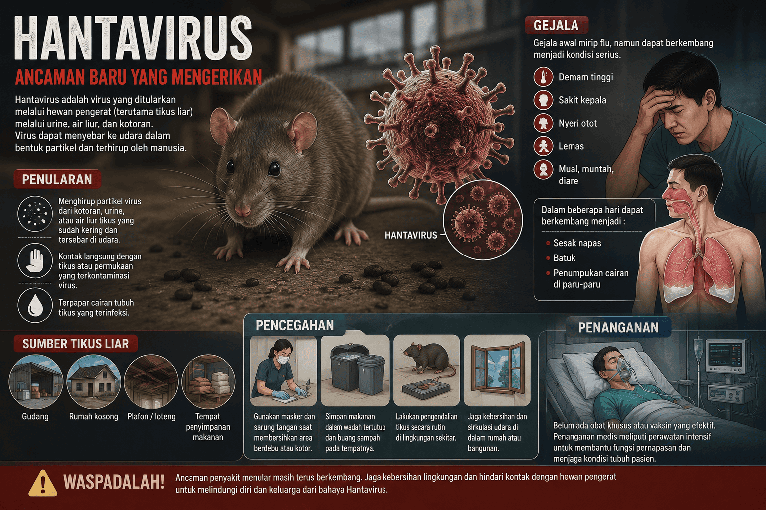 Wabah Hantavirus, Ancaman Baru yang Mengerikan