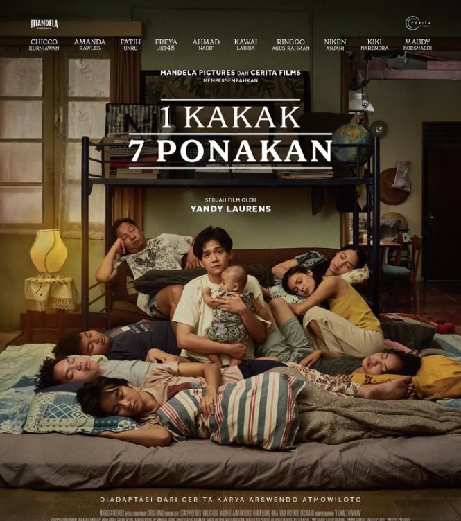 10 Film Terlaris Awal Tahun 2025, 1 Kakak 7 Ponakan Jadi Film Terlaris Penonton dengan Lebih dari 1 Juta