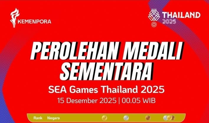 Update Klasemen SEA Games 2025, Indonesia Kokoh di Puncak dengan 43 Medali Emas