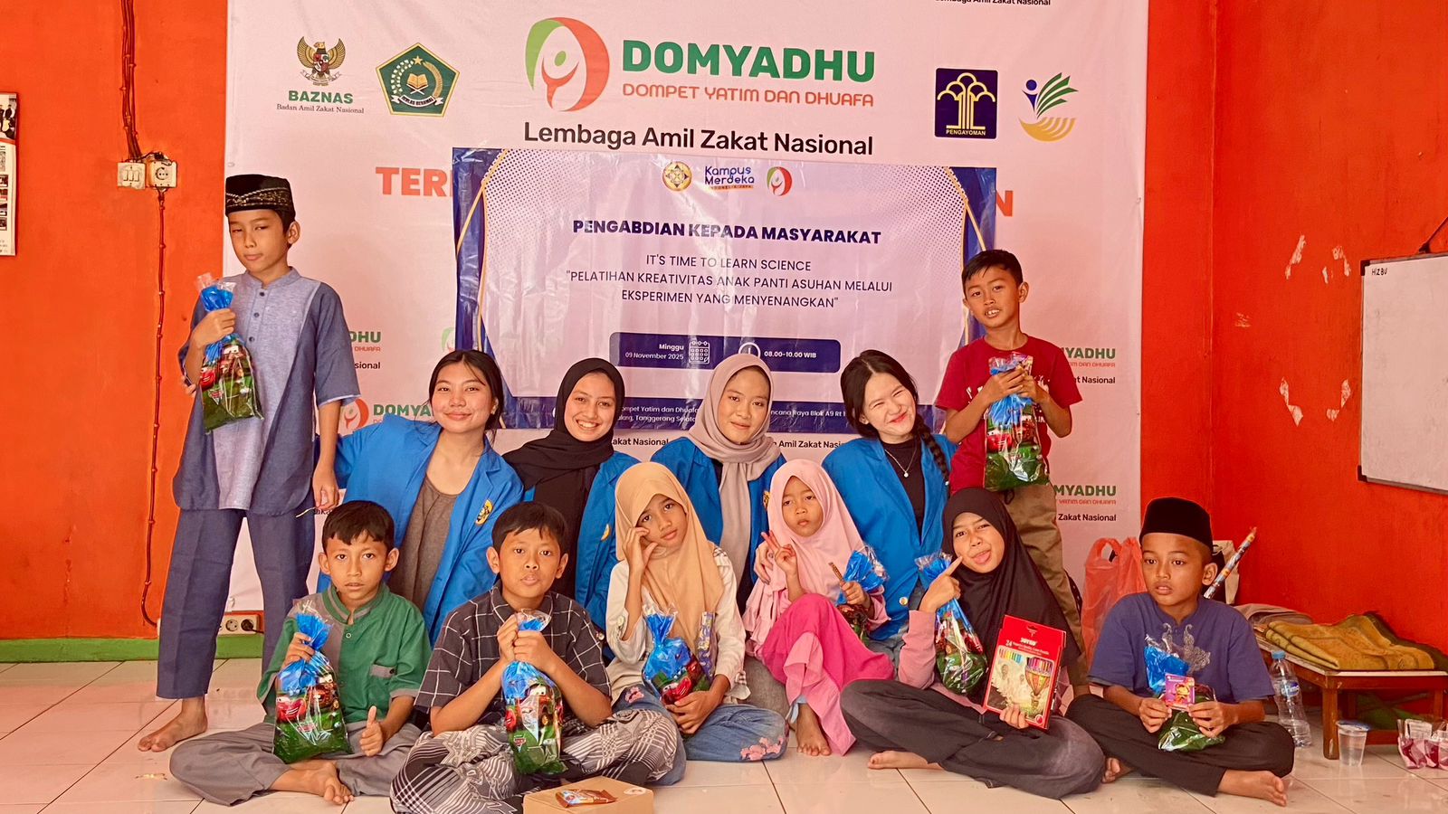 PKM Mahasiswa Unpam Gelar Pelatihan Pelatihan Kreativitas Anak Panti Asuhan