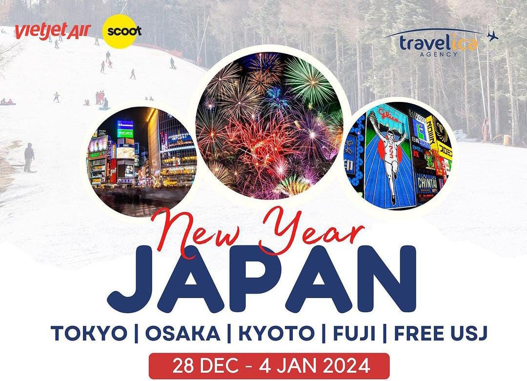 Ini Tarif Liburan Tahun Baru di Jepang, Sudah Include untuk Berwisata di Empat Kota