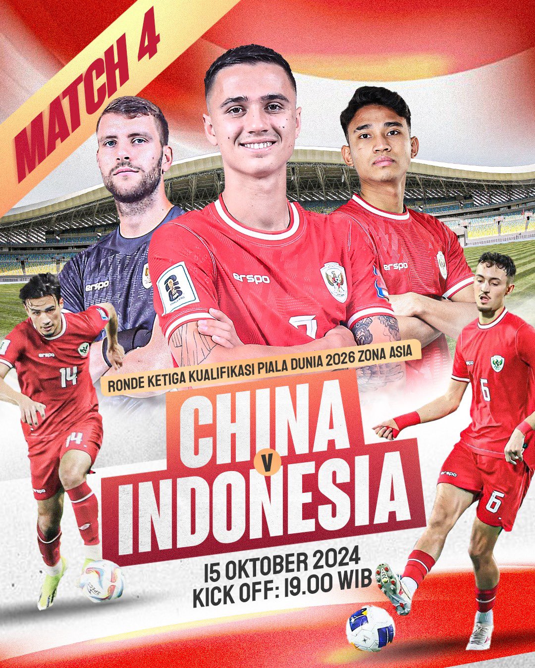 Tanpa Harus Langganan, Inilah Link Streaming Timnas Indonesia vs China 