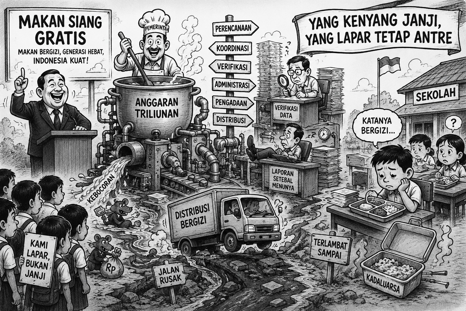 Yang Bergizi Makanannya atau Proyeknya?