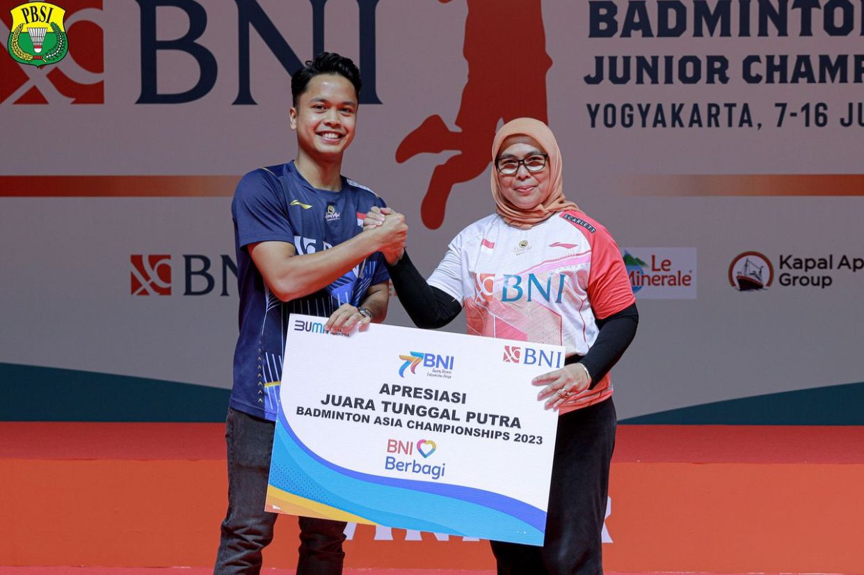 Usai Rebut Gelar Juara Badminton Asia Championship 2023, Anthony Ginting Raih Apresiasi