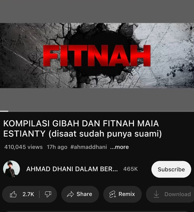 ‎Ahmad Dhani Unggah Video Kumpulan Fitnah Maia Estianty, Publik Heboh