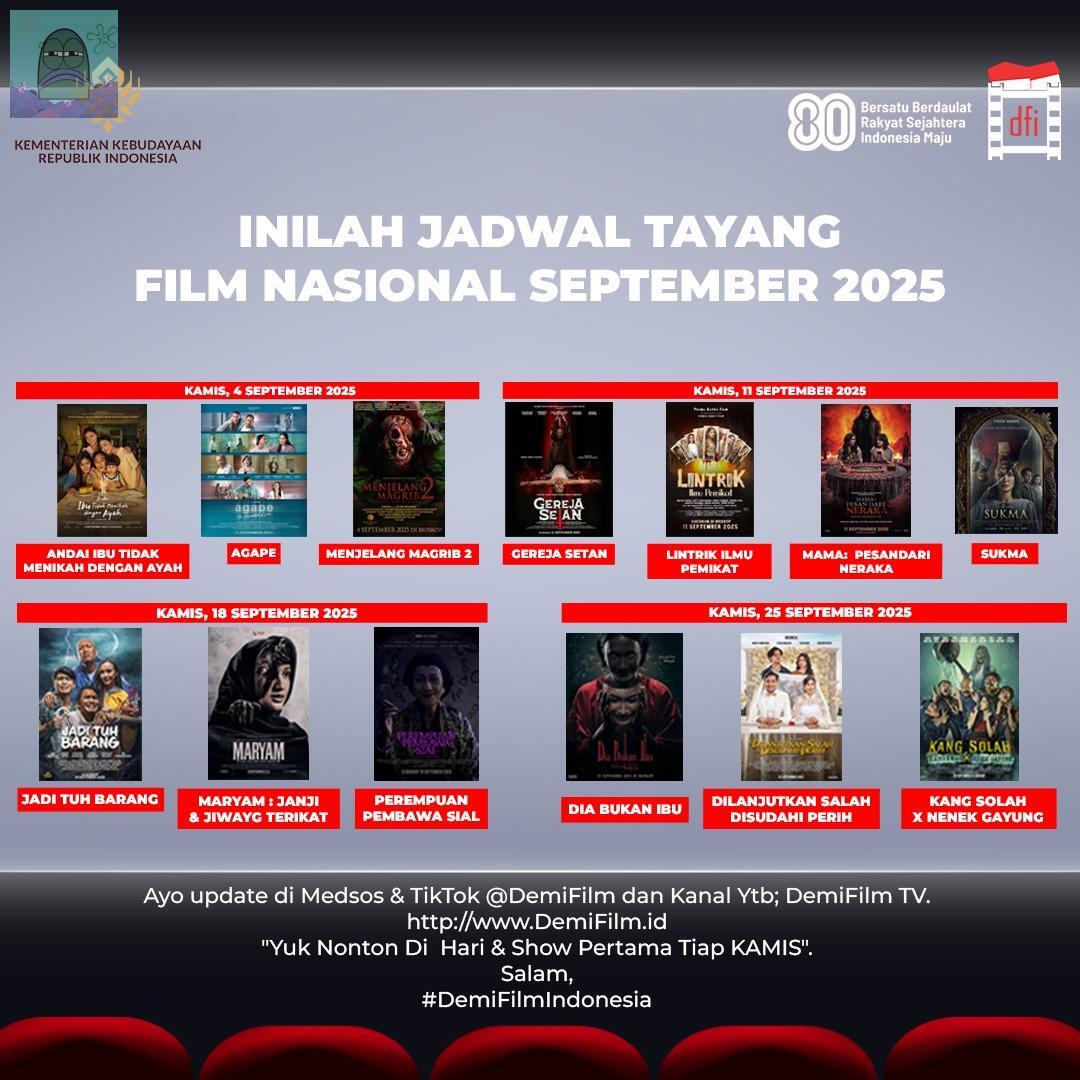 14 Film Bioskop Indonesia Terbaru September 2025