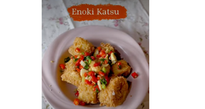 Inovasi Baru Nih, Yuk Coba Resep Jamur Enoki Katsu